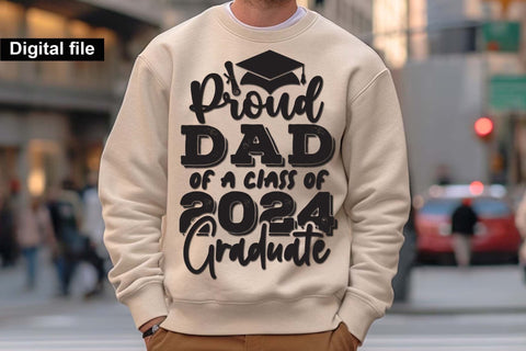 Proud dad of a class of 2024 graduate, Graduate dad t shirt svg, funny dad t shirt svg, Graduation t shirt svg, Graduation 2024, Proud graduation 2024 svg, Class of 2024 svg, Funny graduation svg, Graduate cut files, Graduation mug svg SVG Isabella Machell 