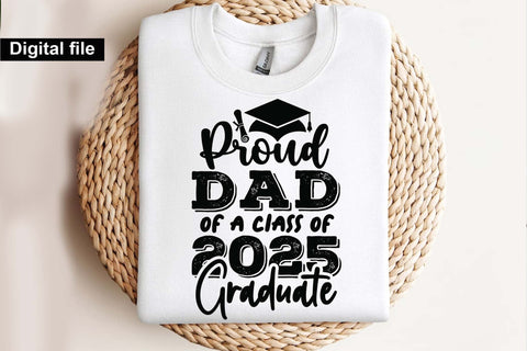 Proud dad of a class of 2025 graduate, dad t shirt svg, proud dad t shirt SVG Isabella Machell 