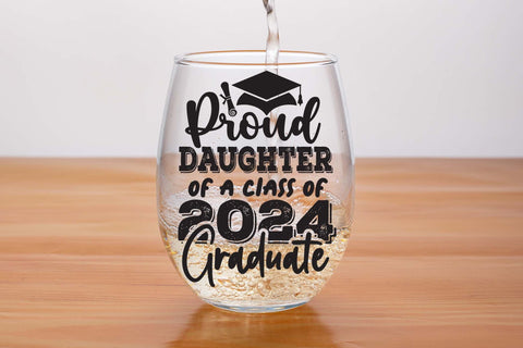 Proud daughter of a class of 2024 graduate svg, Graduate daughter 2024 svg, Graduation t shirt svg, Graduation 2024, Proud graduation 2024 svg, Class of 2024 svg, Funny graduation svg, Graduate cut files, Graduation mug svg SVG Isabella Machell 