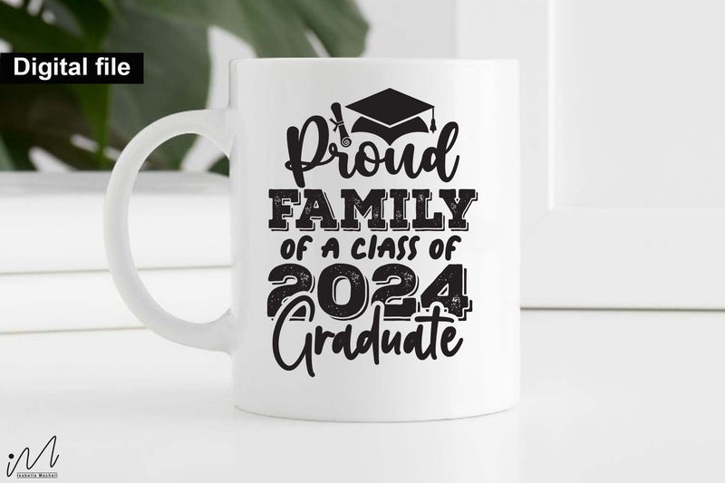 Proud family of a class of 2024 graduate svg, family t shirt svg ...