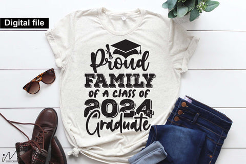 Proud family of a class of 2024 graduate svg, family t shirt svg, Graduation t shirt svg, Graduation 2024, Proud graduation 2024 svg, Class of 2024 svg, Funny graduation svg, Graduate cut files, Graduation mug svg SVG Isabella Machell 