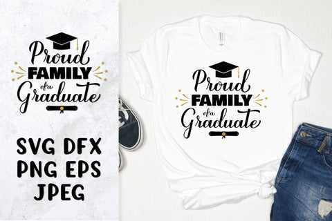 Proud family of a graduate SVG. Graduation shirt design SVG LaBelezoka 