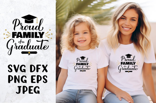 Proud family of a graduate SVG. Graduation shirt design SVG LaBelezoka 