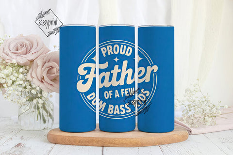 Proud Father Tumbler Wrap PNG Sublimation sassyprint 