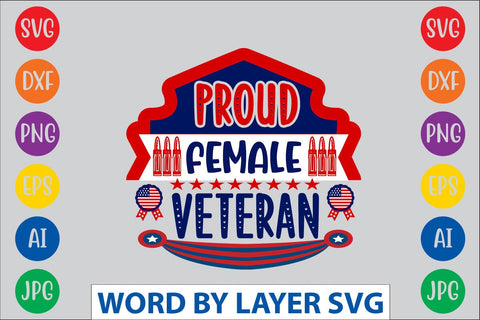 Proud Female Veteran SVG DESIGN SVG Rafiqul20606 