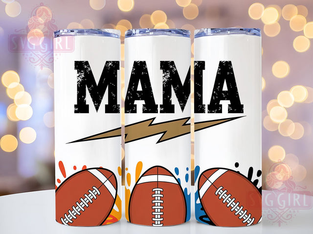 Proud Football Mama Game Day Tumbler, Sports Mom Cup, 20Oz Sublimation Wrap, Game Day Mom Drinkware, Team Spirit Gift, Athletic Mug Design, Proud Football Mom Sublimation SvggirlplusArt 