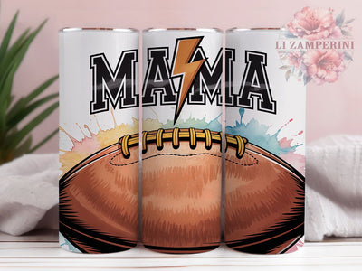 Proud Football Mama Game Day Tumbler Wrap, Game Day Tumbler, Proud Football Mom, 20oz Skinny Tumbler, Football Mom Life, Team Mom Gift, Football Sublimation Sublimation Li Zamperini 
