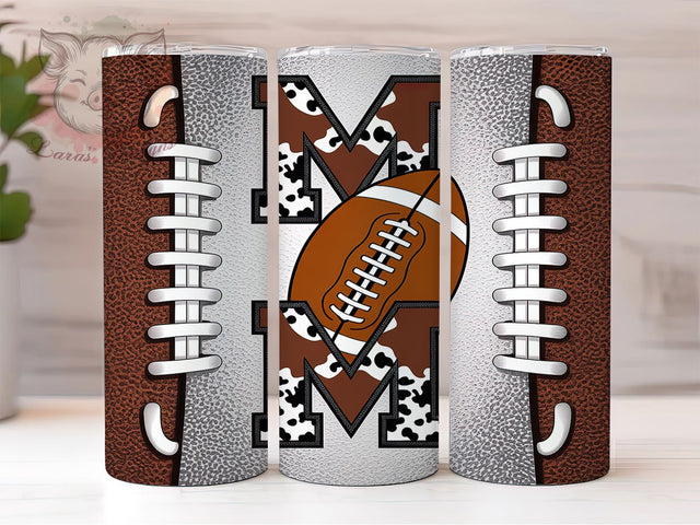 Proud Football Team Mom Tumbler Wrap, Game Day Tumbler, Bleacher Life Tumbler, Proud Football Mom, 20oz Skinny Tumbler, Team Mom Gift, Football Sublimation Sublimation Lara' s Designs 