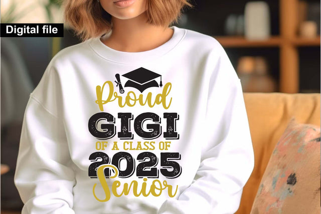 Proud gigi of a class of 2025 Senior, Senior graduation t shirt svg SVG Isabella Machell 