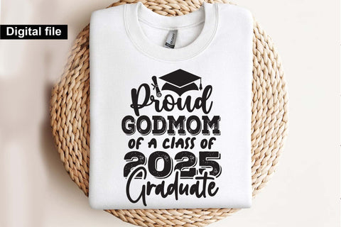 Proud Godmom of a class of 2025 graduate, Godmom t shirt svg SVG Isabella Machell 