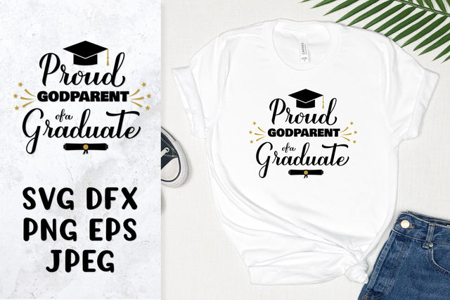 Proud godparent of a graduate SVG. Graduation family design SVG LaBelezoka 