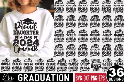 Proud Graduate 2024 SVG Bundle, Graduation svg bundle, Graduation t-shirt bundle, Senior Svg Bundle,Graduation Family Svg, Graduate 2024 svg SVG Isabella Machell 