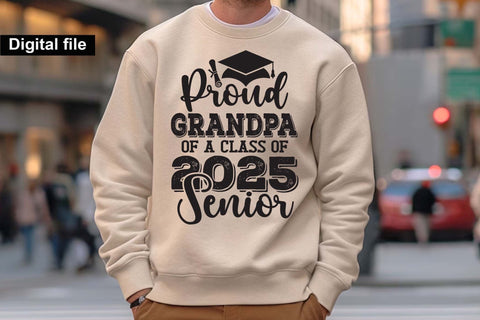Proud grandpa of a class of 2025 senior svg, Senior graduation t shirt svg SVG Isabella Machell 