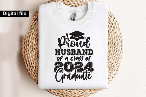 Proud husband of a class of 2024 graduate svg, Graduation t shirt svg, Graduation 2024, Proud graduation 2024 svg, Class of 2024 svg, Funny graduation svg, Graduate cut files, Graduation mug svg SVG Isabella Machell 