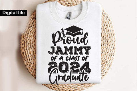 Proud jammy of a class of 2024 graduate svg, Jammy t shirt svg, Graduation t shirt svg, Graduation 2024, Proud graduation 2024 svg, Class of 2024 svg, Funny graduation svg, Graduate cut files, Graduation mug svg SVG Isabella Machell 