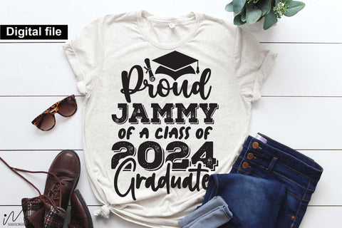 Proud jammy of a class of 2024 graduate svg, Jammy t shirt svg, Graduation t shirt svg, Graduation 2024, Proud graduation 2024 svg, Class of 2024 svg, Funny graduation svg, Graduate cut files, Graduation mug svg SVG Isabella Machell 
