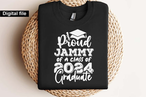 Proud jammy of a class of 2024 graduate svg, Jammy t shirt svg, Graduation t shirt svg, Graduation 2024, Proud graduation 2024 svg, Class of 2024 svg, Funny graduation svg, Graduate cut files, Graduation mug svg SVG Isabella Machell 