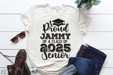 Proud jammy of a class of 2025 senior, Senior graduation t shirt svg SVG Isabella Machell 