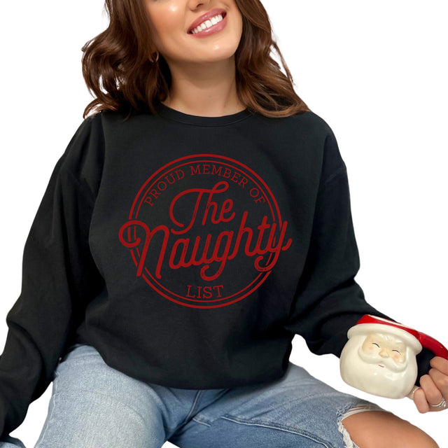 Proud Member Naughty List Christmas PNG | Funny Adult Holiday Design | Cheeky Christmas Sublimation Sublimation So Fontsy VIP Design Shop 