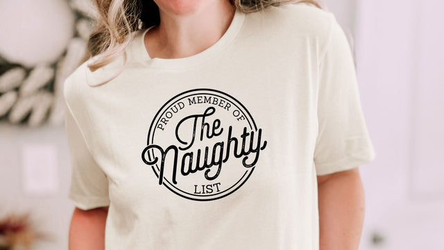 Proud Member Of The Naughty List SVG, Funny Christmas SVG, Naughty Cut File SVG So Fontsy VIP Design Shop 