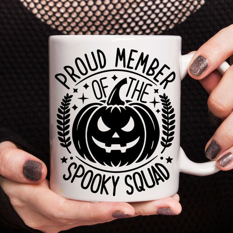 Proud Member Of The Spooky Squad| Halloween Crew SVG Cutting Files. SVG CosmosFineArt 