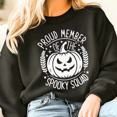 Proud Member Of The Spooky Squad| Halloween Crew SVG Cutting Files. SVG CosmosFineArt 