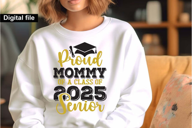 Proud mommy of a class of 2025 senior, Senior graduation t shirt svg SVG Isabella Machell 