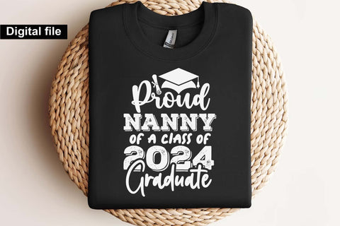 Proud nanny of a class of 2024 graduate svg, nany t shirt svg, Graduation t shirt svg, Graduation 2024, Proud graduation 2024 svg, Class of 2024 svg, Funny graduation svg, Graduate cut files, Graduation mug svg SVG Isabella Machell 