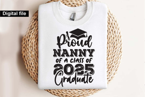 Proud nanny of a class of 2025 graduate, nanny t shirt svg SVG Isabella Machell 