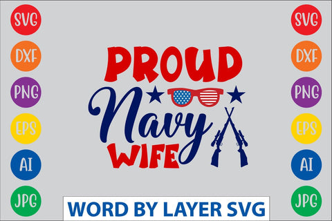 Proud Navy Wife SVG DESIGN SVG Rafiqul20606 