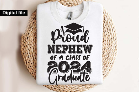 Proud nephew of a class of 2024 graduate svg, nephew of a class of 2024 svg, Graduation t shirt svg, Graduation 2024, Proud graduation 2024 svg, Class of 2024 svg, Funny graduation svg, Graduate cut files, Graduation mug svg SVG Isabella Machell 