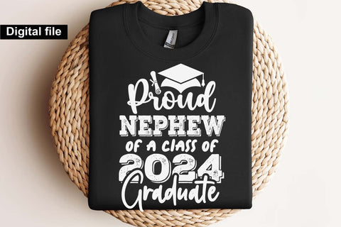 Proud nephew of a class of 2024 graduate svg, nephew of a class of 2024 svg, Graduation t shirt svg, Graduation 2024, Proud graduation 2024 svg, Class of 2024 svg, Funny graduation svg, Graduate cut files, Graduation mug svg SVG Isabella Machell 