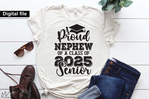 Proud nephew of a class of 2025 senior, Senior graduation t shirt svg SVG Isabella Machell 