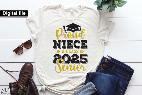 Proud niece of a class of 2025 senior, Senior graduation t shirt svg SVG Isabella Machell 