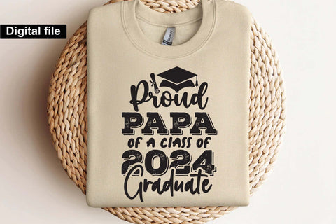 Proud papa of a class of 2024 graduate svg, Graduation t shirt svg, Graduation 2024, Proud graduation 2024 svg, Class of 2024 svg, Funny graduation svg, Graduate cut files, Graduation mug svg SVG Isabella Machell 