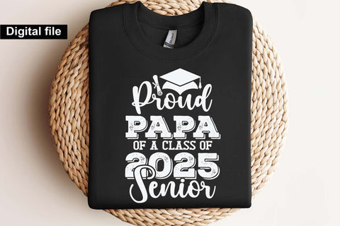 Proud papa of a class of 2025 senior, Senior graduation t shirt svg SVG Isabella Machell 