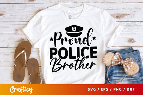 Proud police brother SVG Design SVG Designangry 
