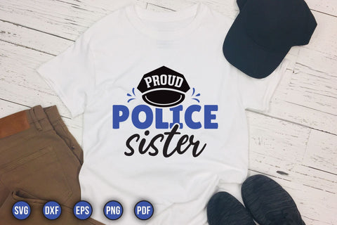 Proud Police Sister, Police Sayings SVG SVG CraftLabSVG 