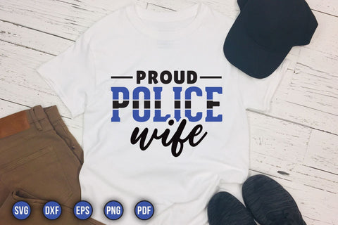 Proud Police Wife, Police Sayings SVG SVG CraftLabSVG 