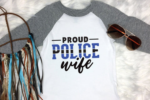 Proud Police Wife, Police Sayings SVG SVG CraftLabSVG 
