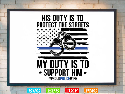 Proud Police Wife Shirt, Police Svg, Back the Blue Svg, Thin Blue Line Svg, Police Officer Svg, Police Wife Svg, Distressed Flag SVG Creativeart88 