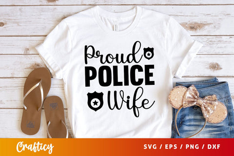 proud police wife Svg Design SVG Designangry 
