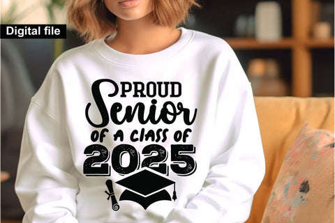 Proud senior of a class of 2025, senior t shirt , senior graduate t shirt svg SVG Isabella Machell 