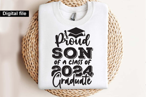 Proud son of a class of 2024 graduate svg, Graduation t shirt svg, Graduation 2024, Proud graduation 2024 svg, Class of 2024 svg, Funny graduation svg, Graduate cut files, Graduation mug svg, proud son t shirt svg, SVG Isabella Machell 