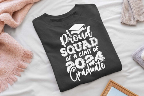 Proud squad of a class of 2024 graduate svg, Graduation t shirt svg, Graduation 2024, Proud graduation 2024 svg, Class of 2024 svg, Funny graduation svg, Graduate cut files, Graduation mug svg SVG Isabella Machell 
