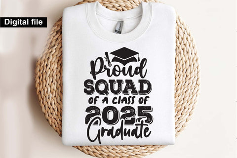 Proud squad of a class of 2025 graduate, Proud squad svg, Graduate Squad t shirt svg SVG Isabella Machell 
