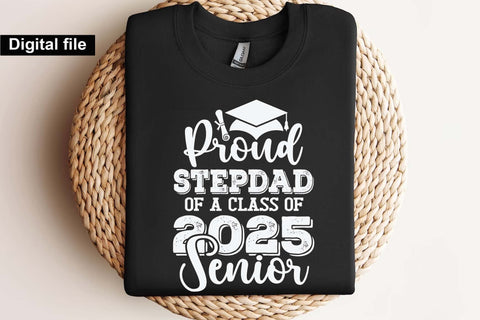 Proud stepdad of a class of 2025 senior, senior graduation t shirt svg SVG Isabella Machell 