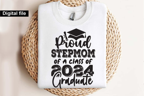 Proud stepmom of a class of 2024 graduate svg, Graduation t shirt svg, Graduation 2024, Proud graduation 2024 svg, Class of 2024 svg, Funny graduation svg, Graduate cut files, Graduation mug svg SVG Isabella Machell 
