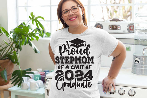 Proud stepmom of a class of 2024 graduate svg, Graduation t shirt svg, Graduation 2024, Proud graduation 2024 svg, Class of 2024 svg, Funny graduation svg, Graduate cut files, Graduation mug svg SVG Isabella Machell 
