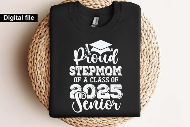 Proud stepmom of a class of 2025 senior, senior graduation t shirt svg SVG Isabella Machell 